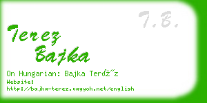 terez bajka business card